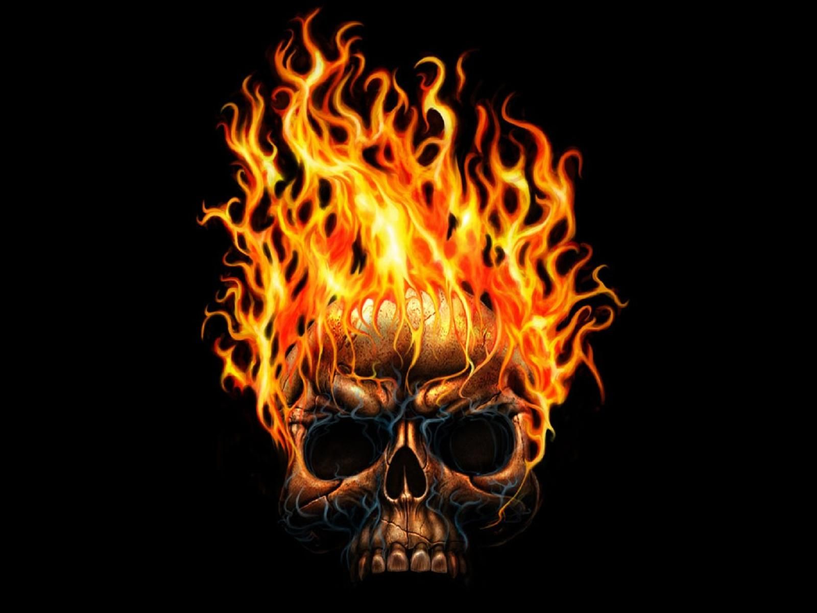 Flaming Skull Wallpaper - 47390
