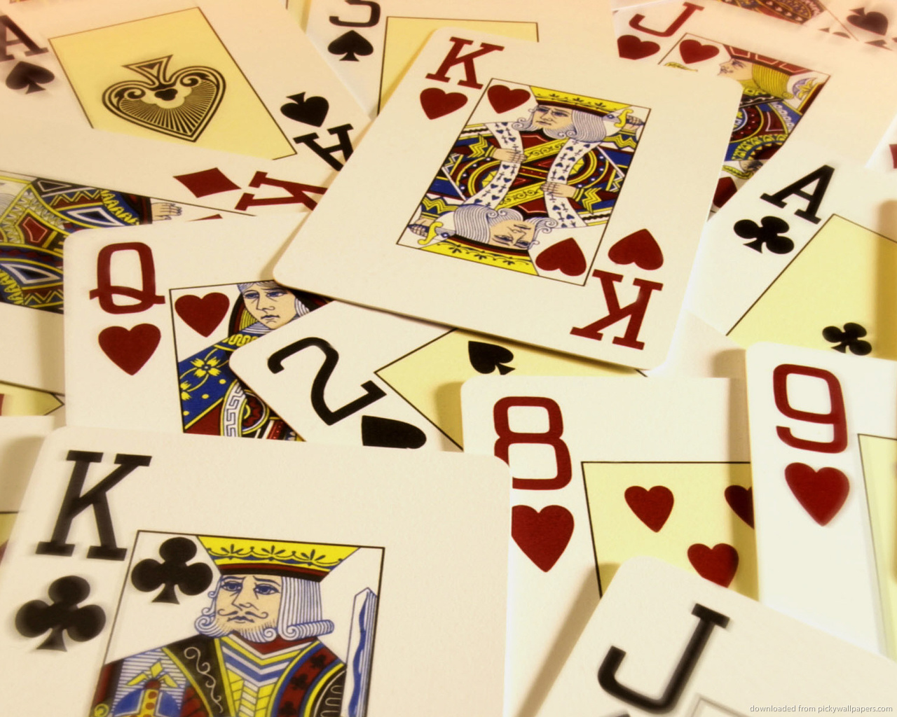 Download 1280x1024 Poker Cards Wallpaper