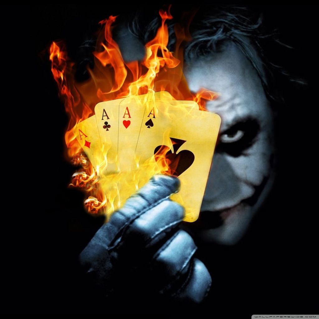 Burning Poker Joker HD desktop wallpaper : High Definition ...