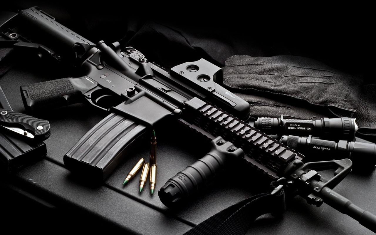 Automatic rifles high-definition desktop wallpaper － Military ...