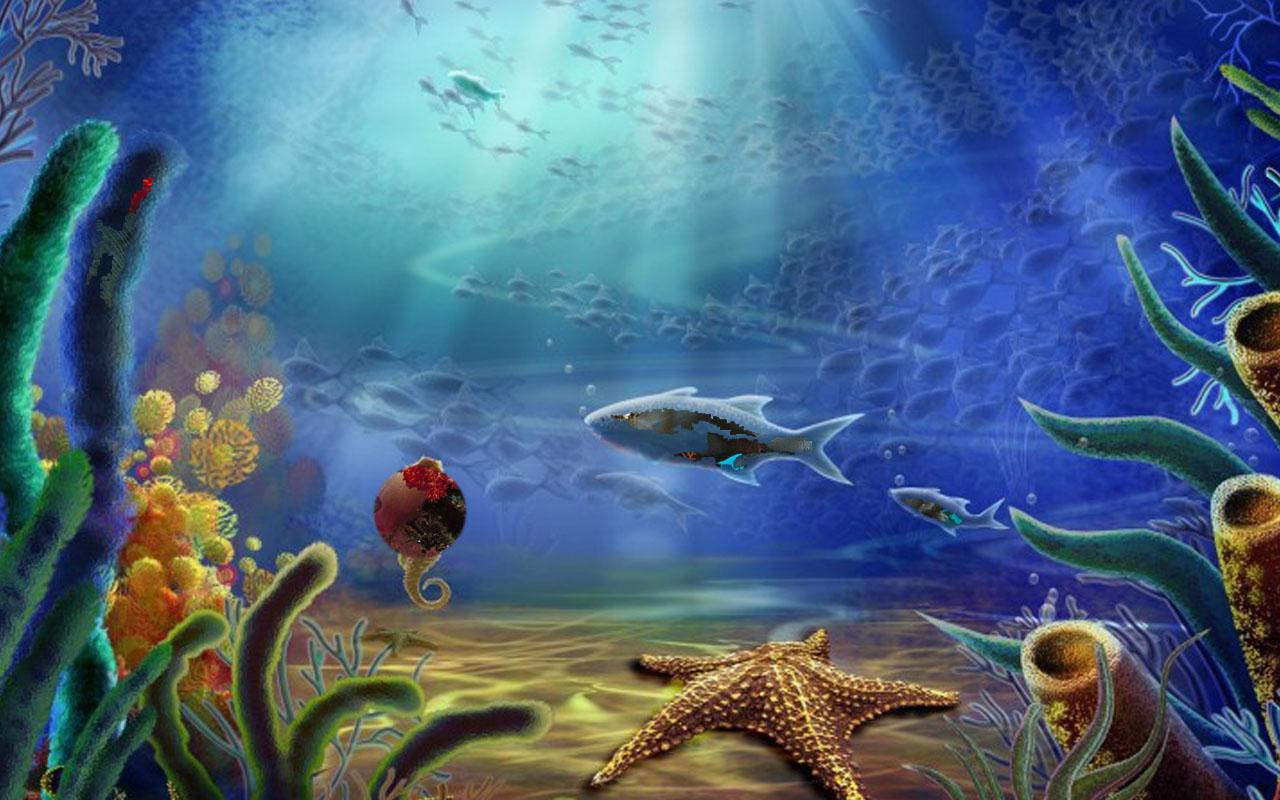 Download Under water live wallpaper for android, Under water live
