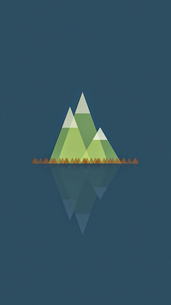 Mountains ★ Find more Minimalistic #iPhone + #Android #Wallpapers ...
