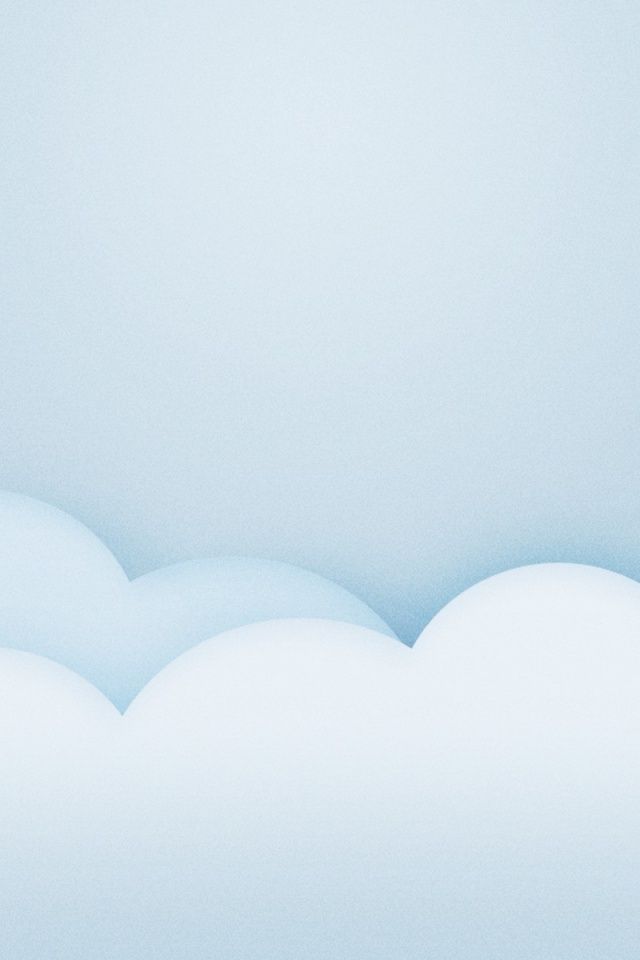 640x960 Light Blue Minimalistic Clouds Iphone 4 wallpaper