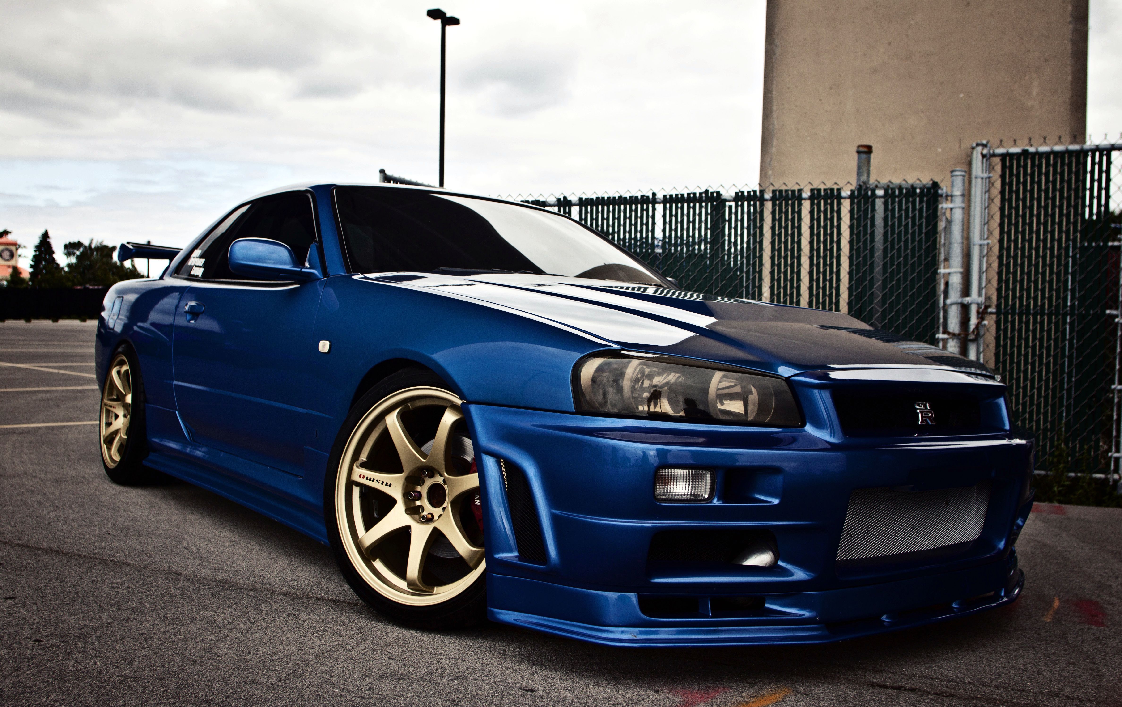 Wallpapers nissan, skyline, gtr, r34, blue - car pictures and ...