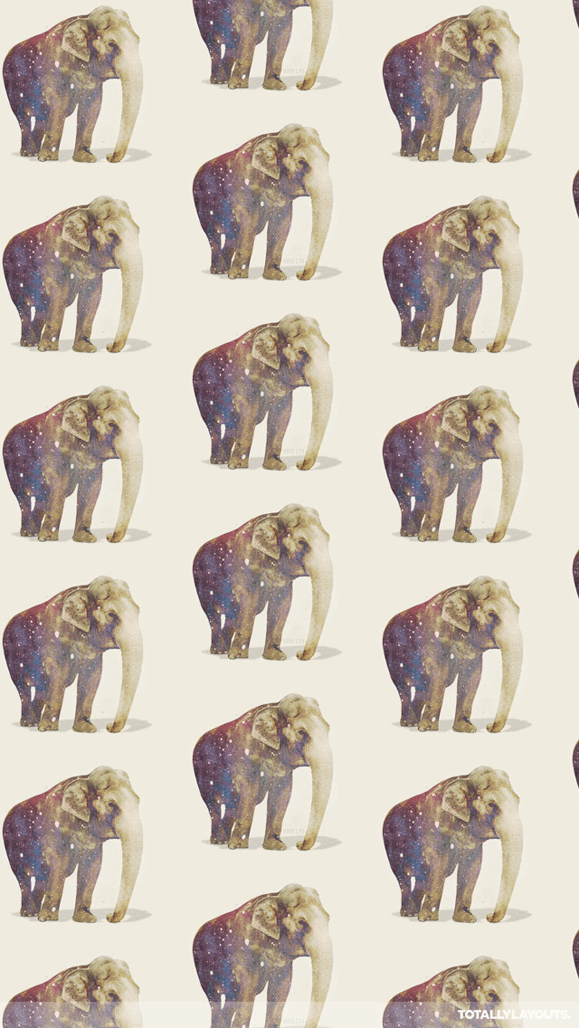 Nebula Elephant iPhone Wallpaper - Animal Wallpapers