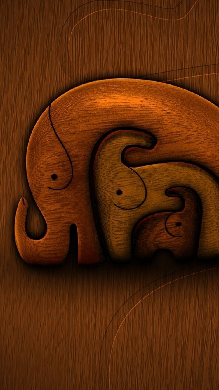 iPhone 6 - Pattern/Elephant - Wallpaper ID: 555693