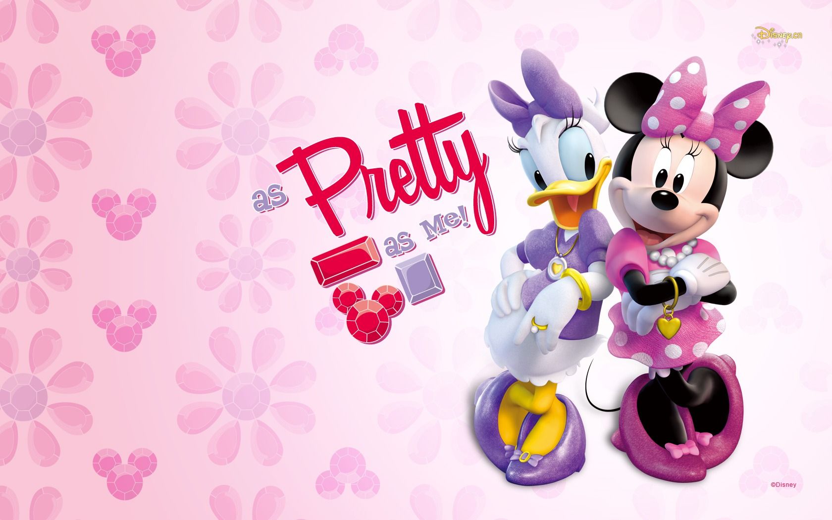 Download Daisy Duck Minnie Mouse Free Wallpaper 1680x1050 Full
