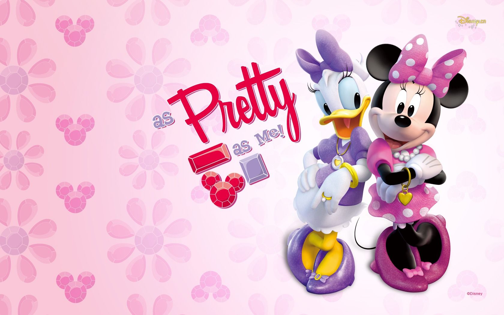 download daisy duck minnie mouse free wallpaper 1680x1050 full