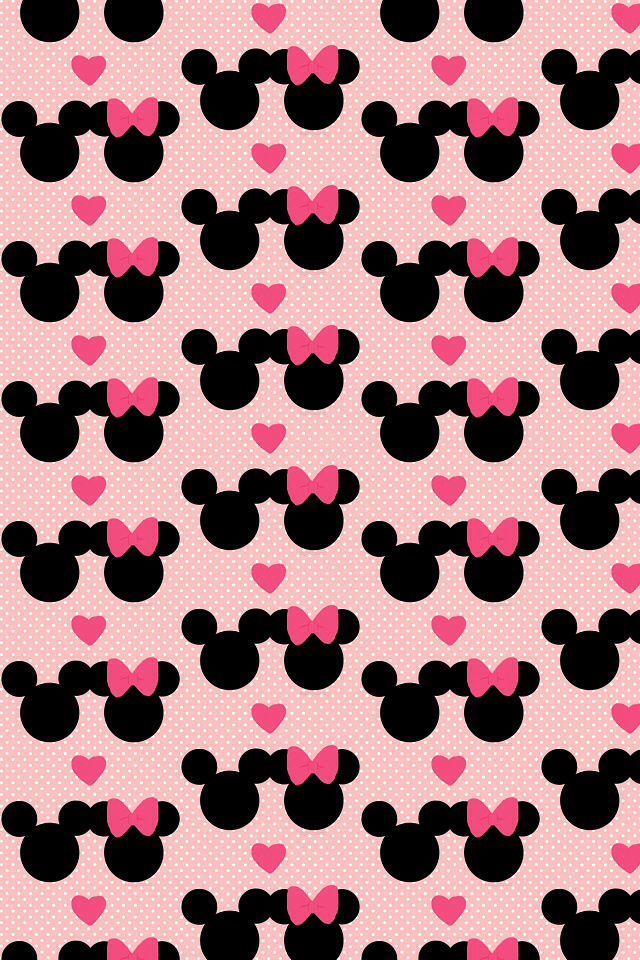 MINNIE MOUSE AND MICKEY MOUSE, IPHONE WALLPAPER BACKGROUND