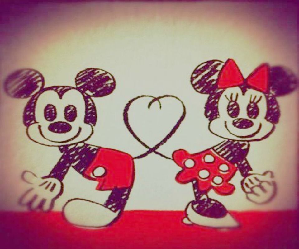 Mickey and Minnie Galaxy S2 Wallpaper (960x800)