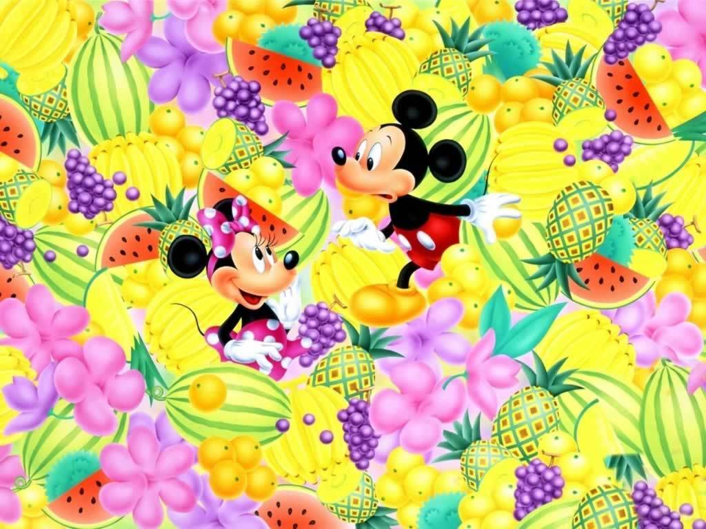 Mickey and Minnie farm Wallpaper |