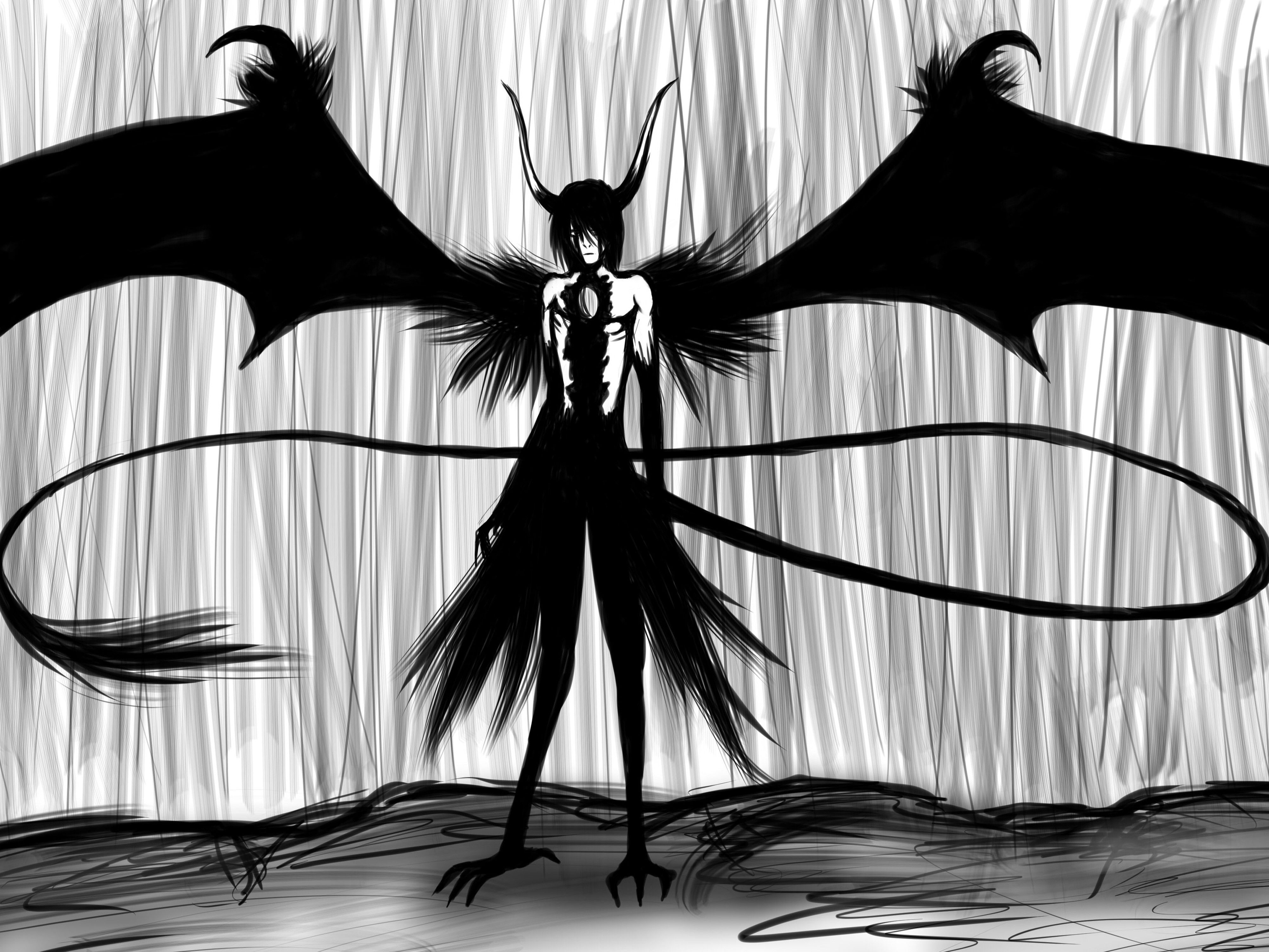 wings, Bleach, Espada, drawings, anime boys, manga, Ulquiorra ...