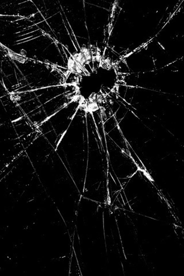 Cracked Black Screen Android Wallpaper