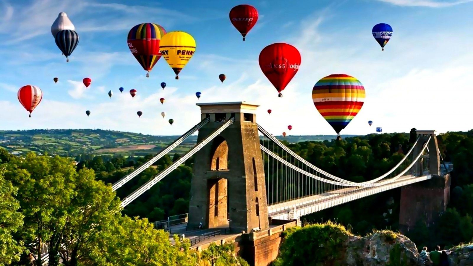 Download Sky Full Colorful Hot Air Balloons Wallpaper 1600x900 ...