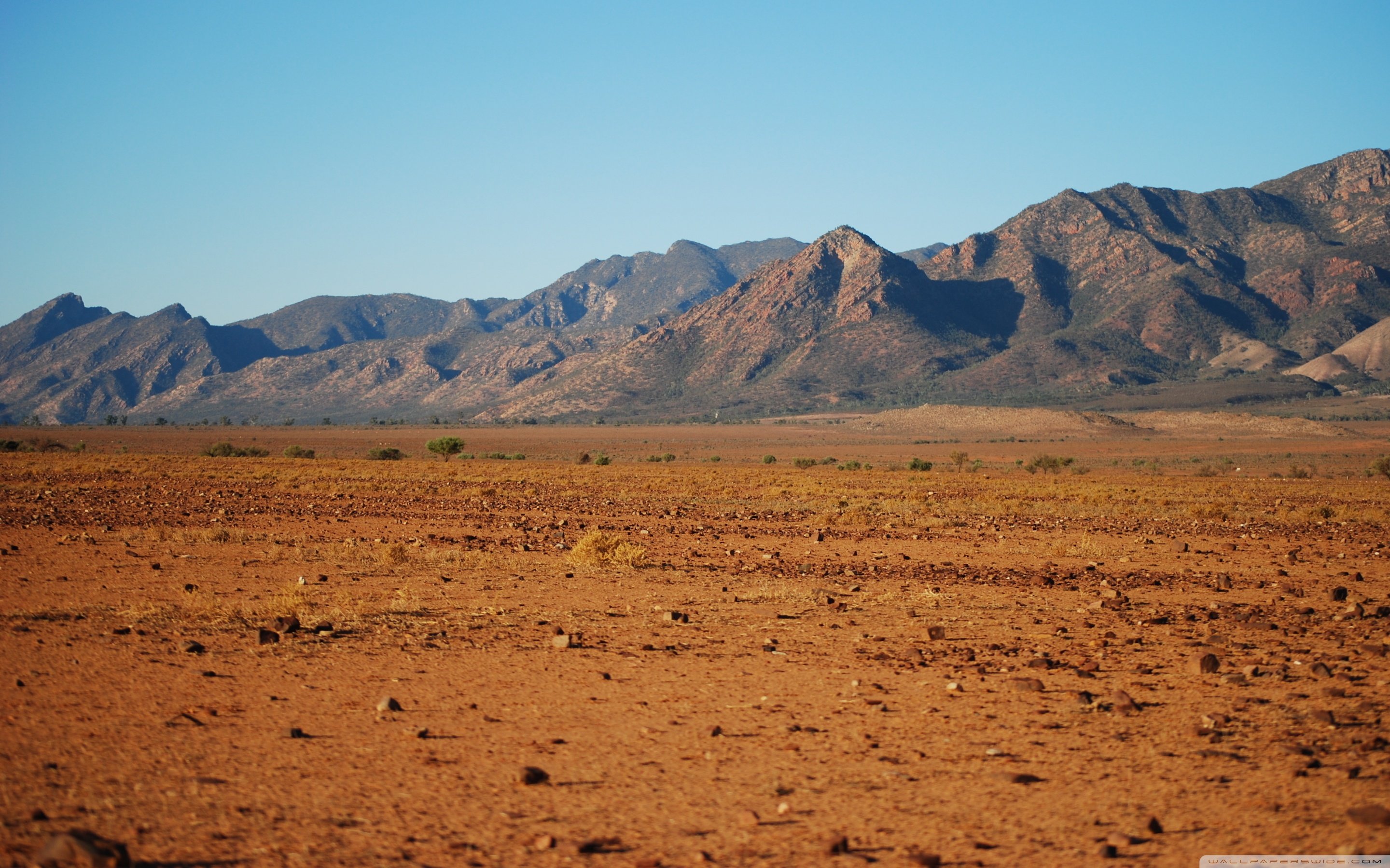 Desert Plain, scenery, mountains, 2880x1800 HD Wallpaper and FREE