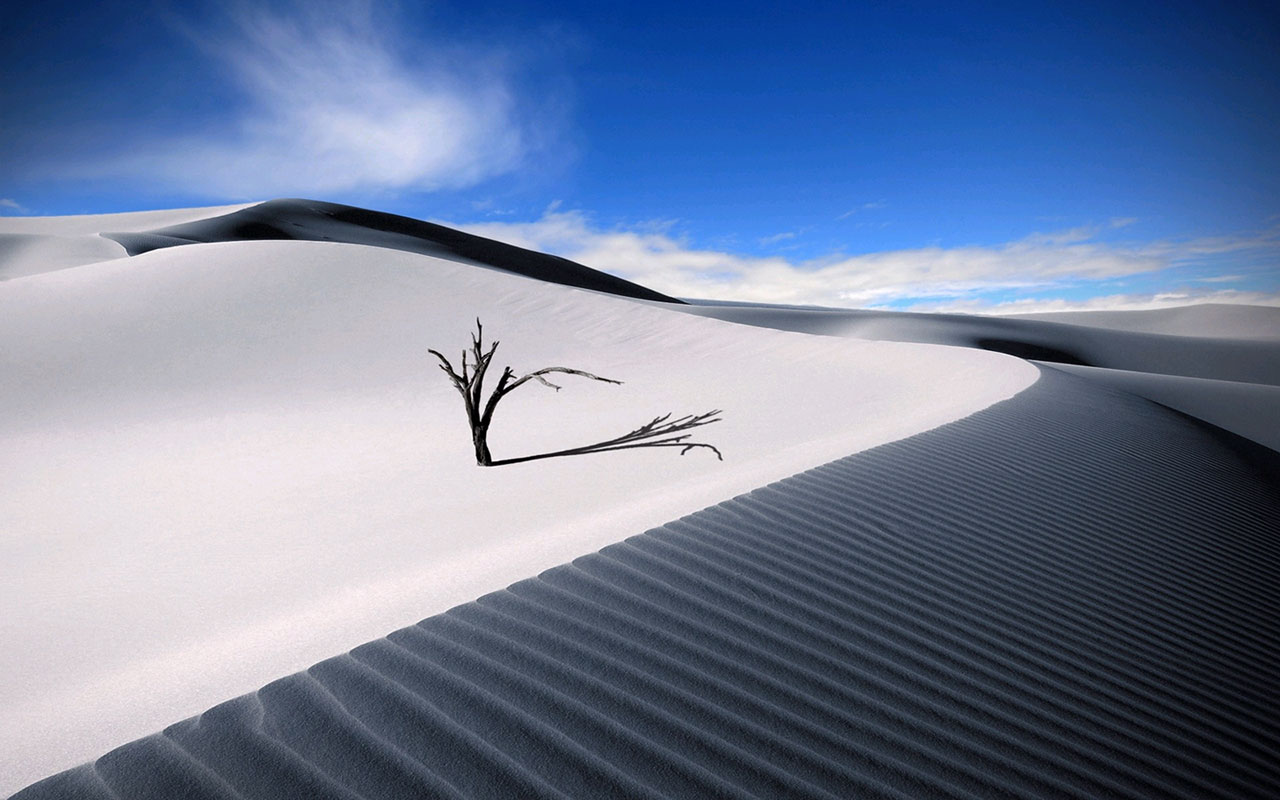 Desolate desert scenery Desktop Wallpaper 2 － Landscape ...