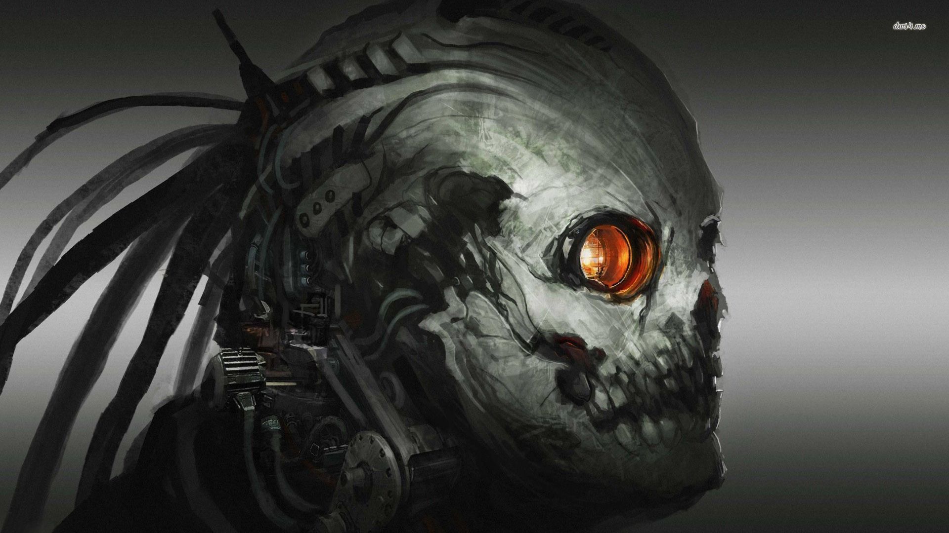 Cyborg skull wallpaper - Digital Art wallpapers - #16133