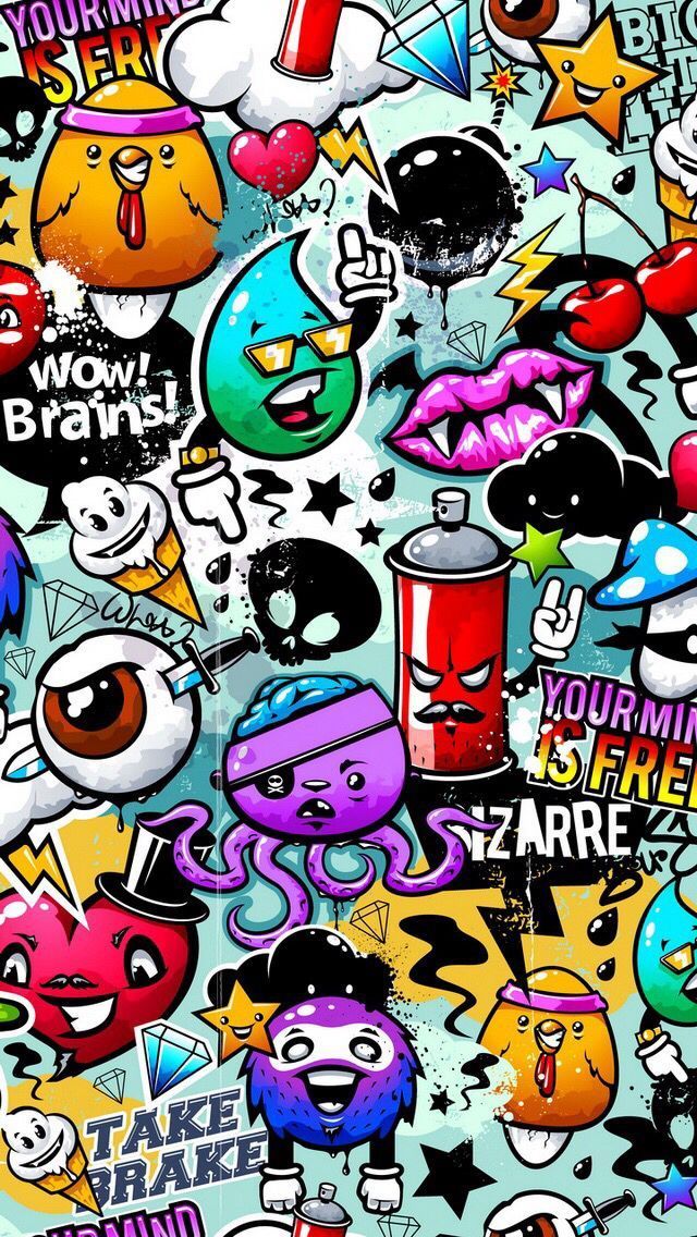 Graffiti style wallpaper | iPhone wallpapers | Pinterest | iPhone ...