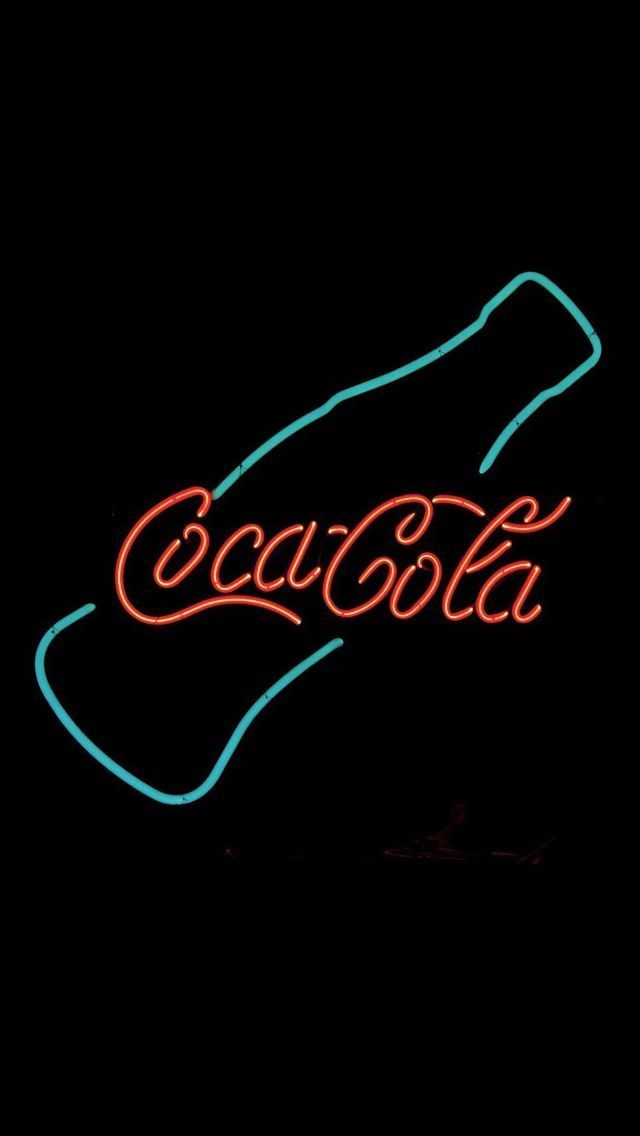 Coca Cola Neon Sign Design Art iPhone 5s Wallpaper Download ...