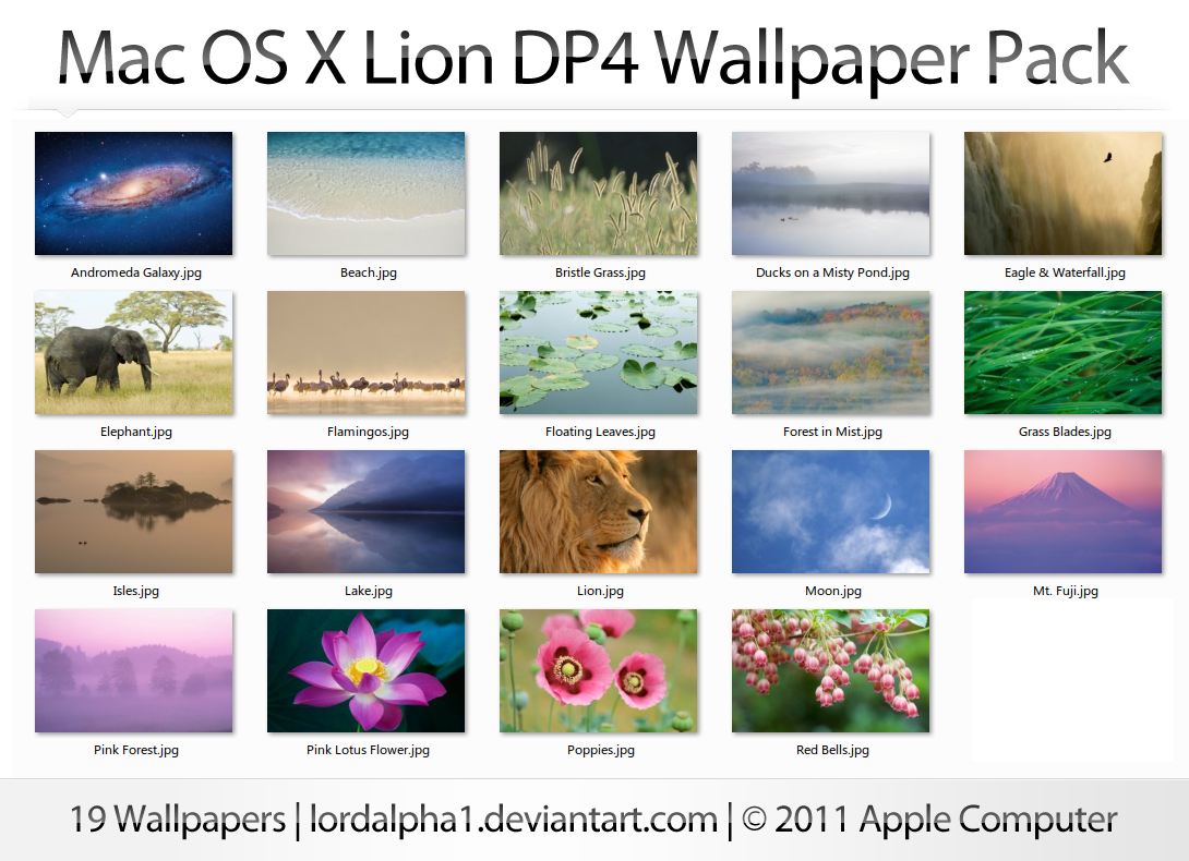 Mac OS X Lion DP4 Wallpapers by ainq on DeviantArt