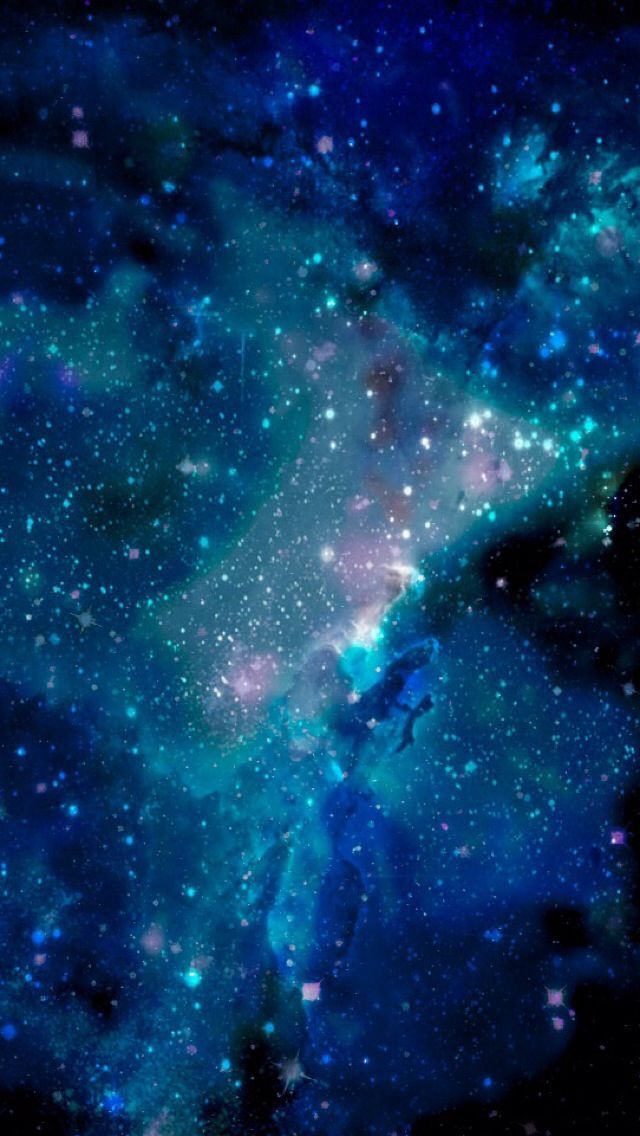 Blue galaxy wallpaper for iPhone 5 | phone stuff | Pinterest ...