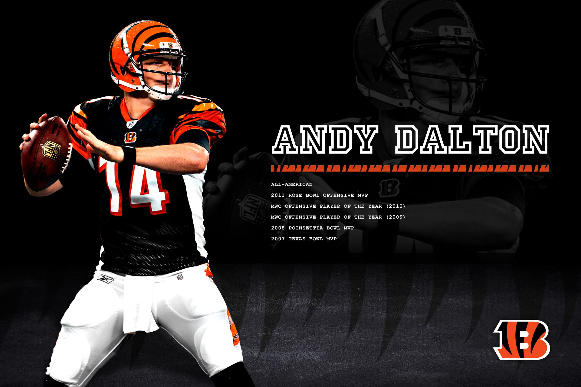 Rookie Quarterback Andy Dalton Wallpaper | CIN Bengals