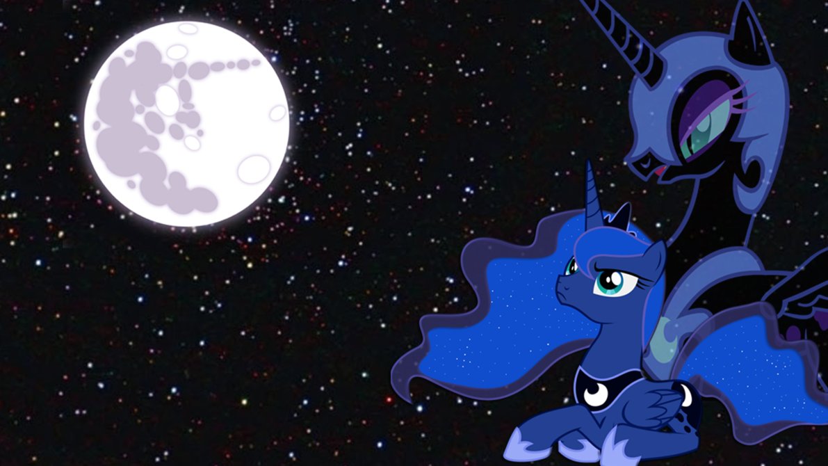 MLP:FiM Princess Luna and Nightmare moon wallpaper by Apoljak on ...