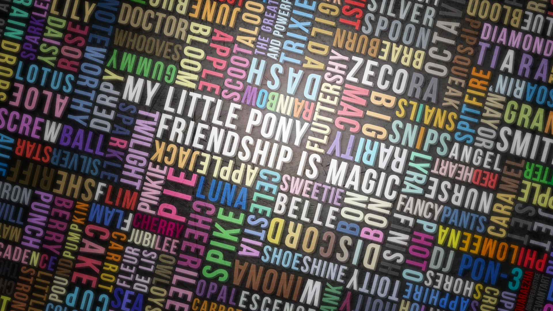 MLP:FiM Typography Wallpaper by Paradigm-Zero | My Little ...