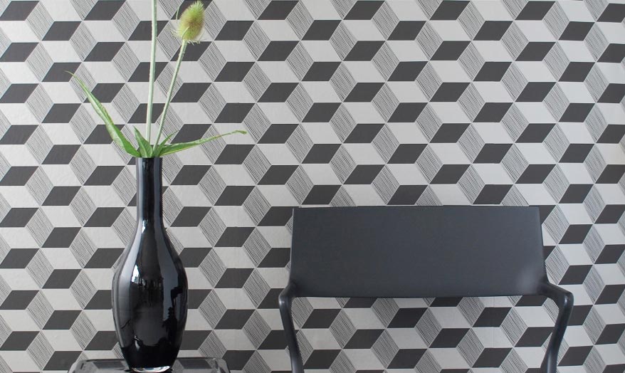 Graphic Wallpaper creates dynamic spaces| Beautiful Wallpaper Graphics
