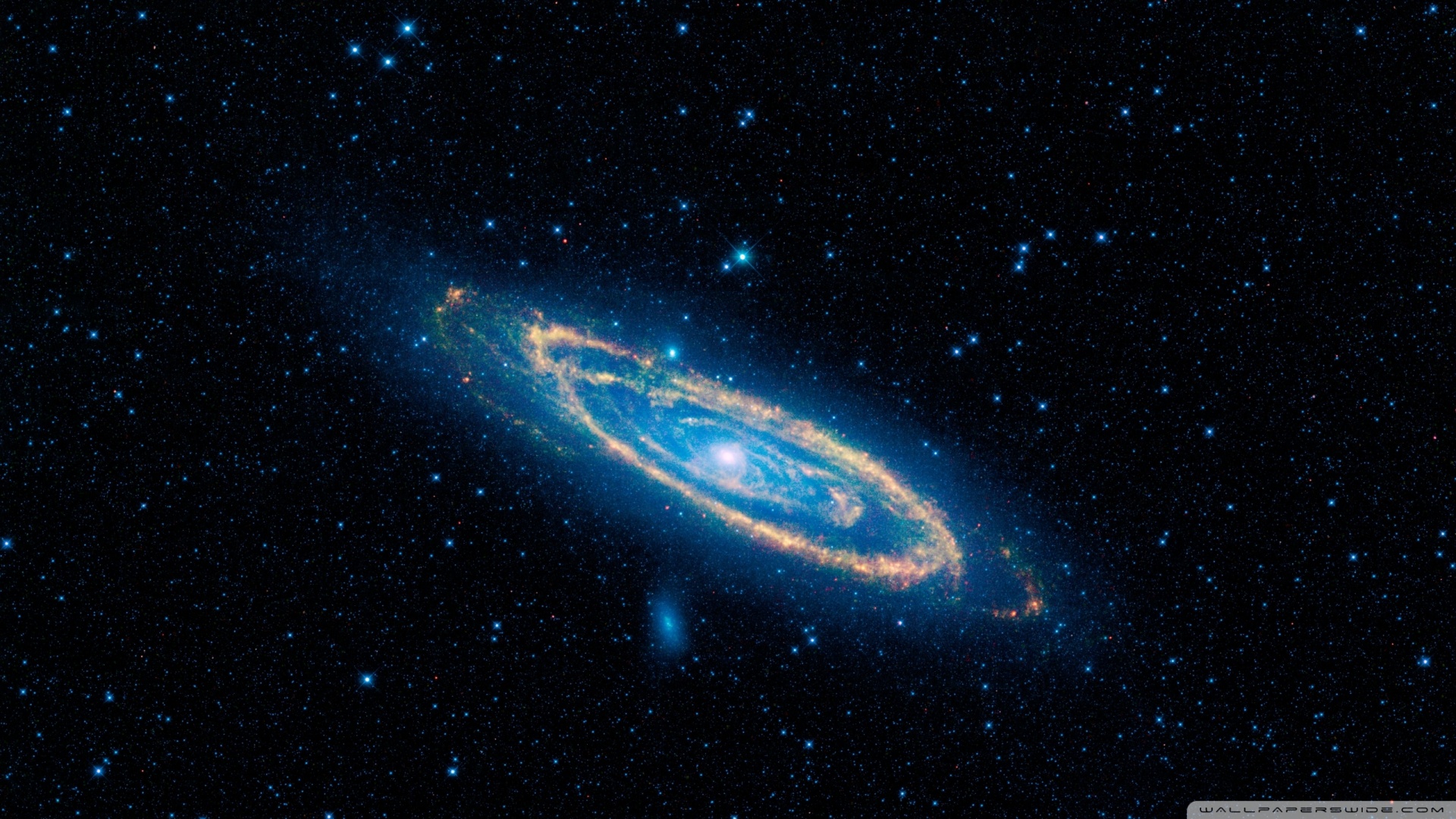 Blue Spiral Galaxy HD desktop wallpaper : High Definition ...