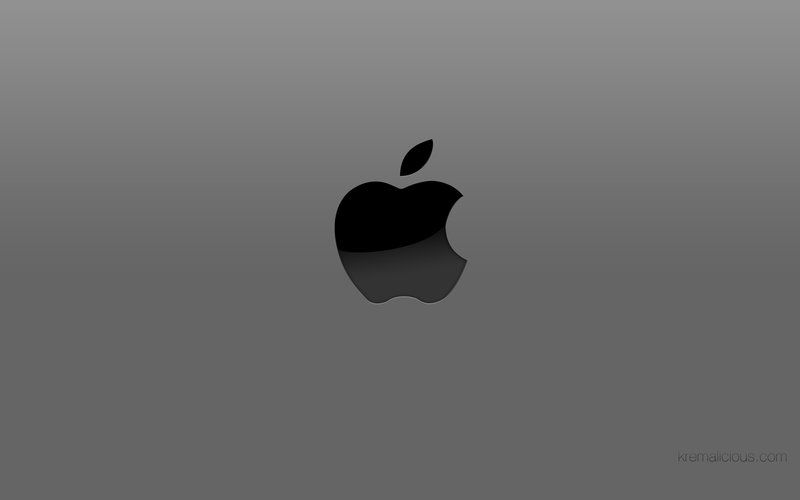 Apple logo wallpaper black by kremalicious on DeviantArt