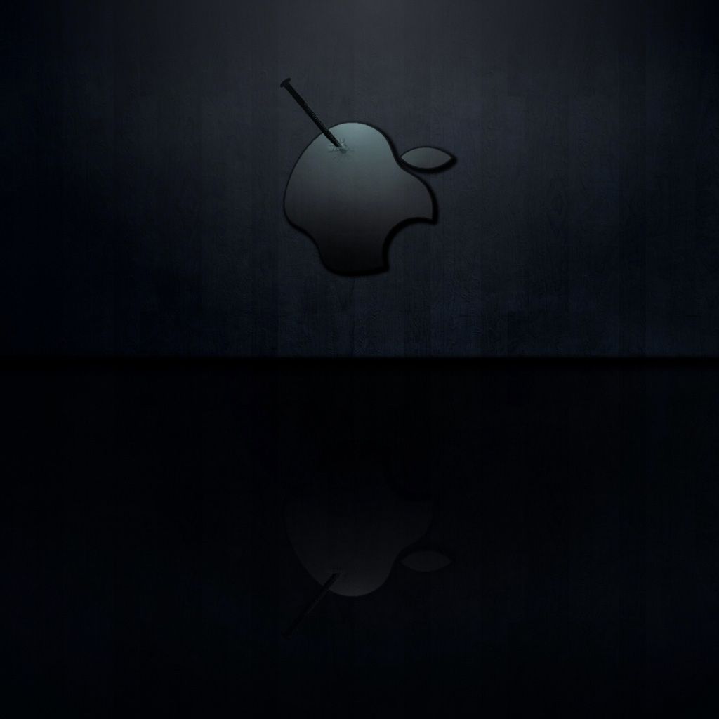 Nailed Apple Logo iPad Wallpaper Download | iPhone Wallpapers ...