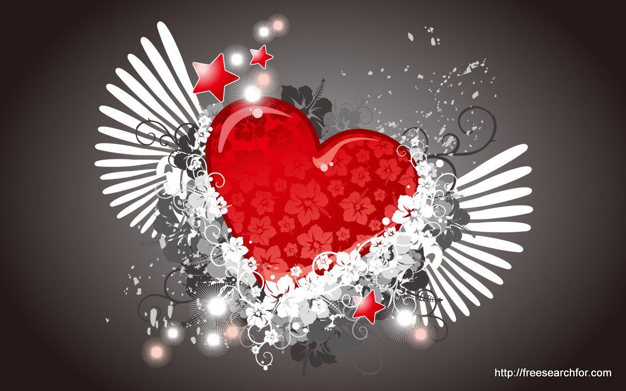 I Love You Heart Wallpaper 3D valentine