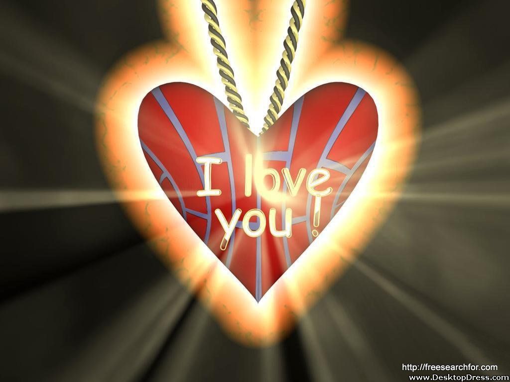 I Love You Heart Wallpaper 3D - 154