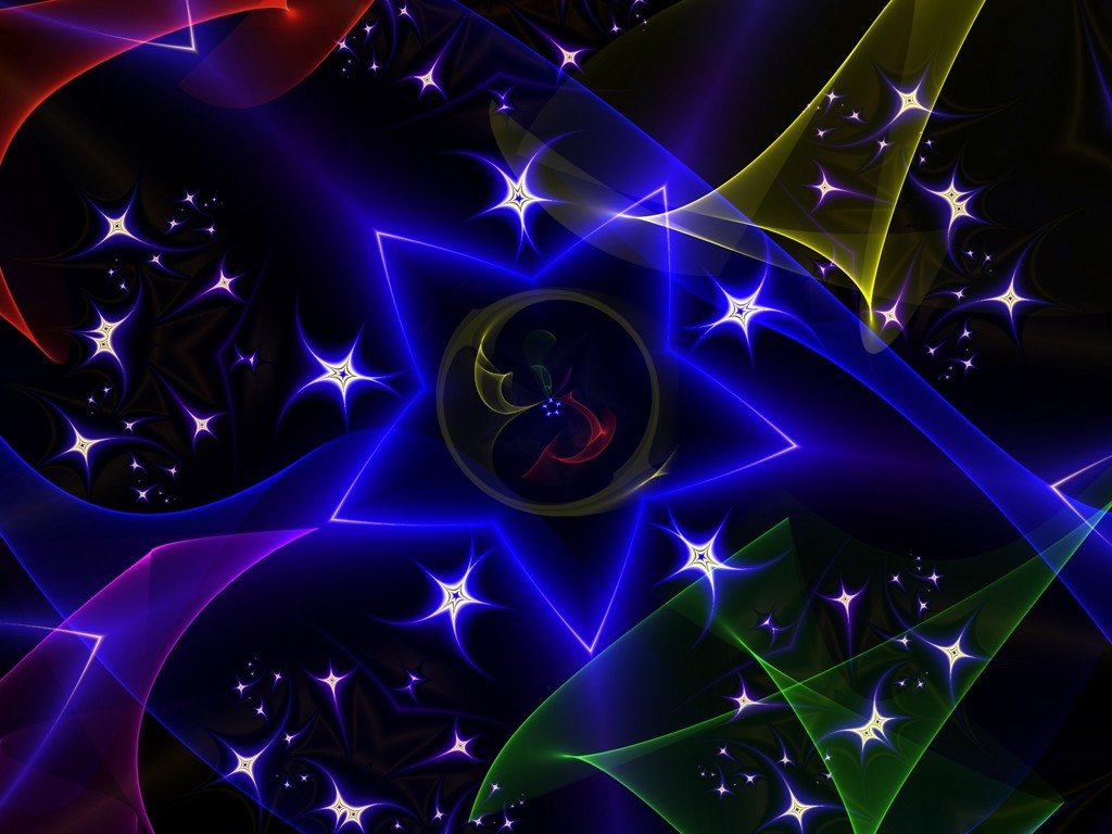 Wallpapers Red White Blue Colorful Green Purple Spinning Stars ...