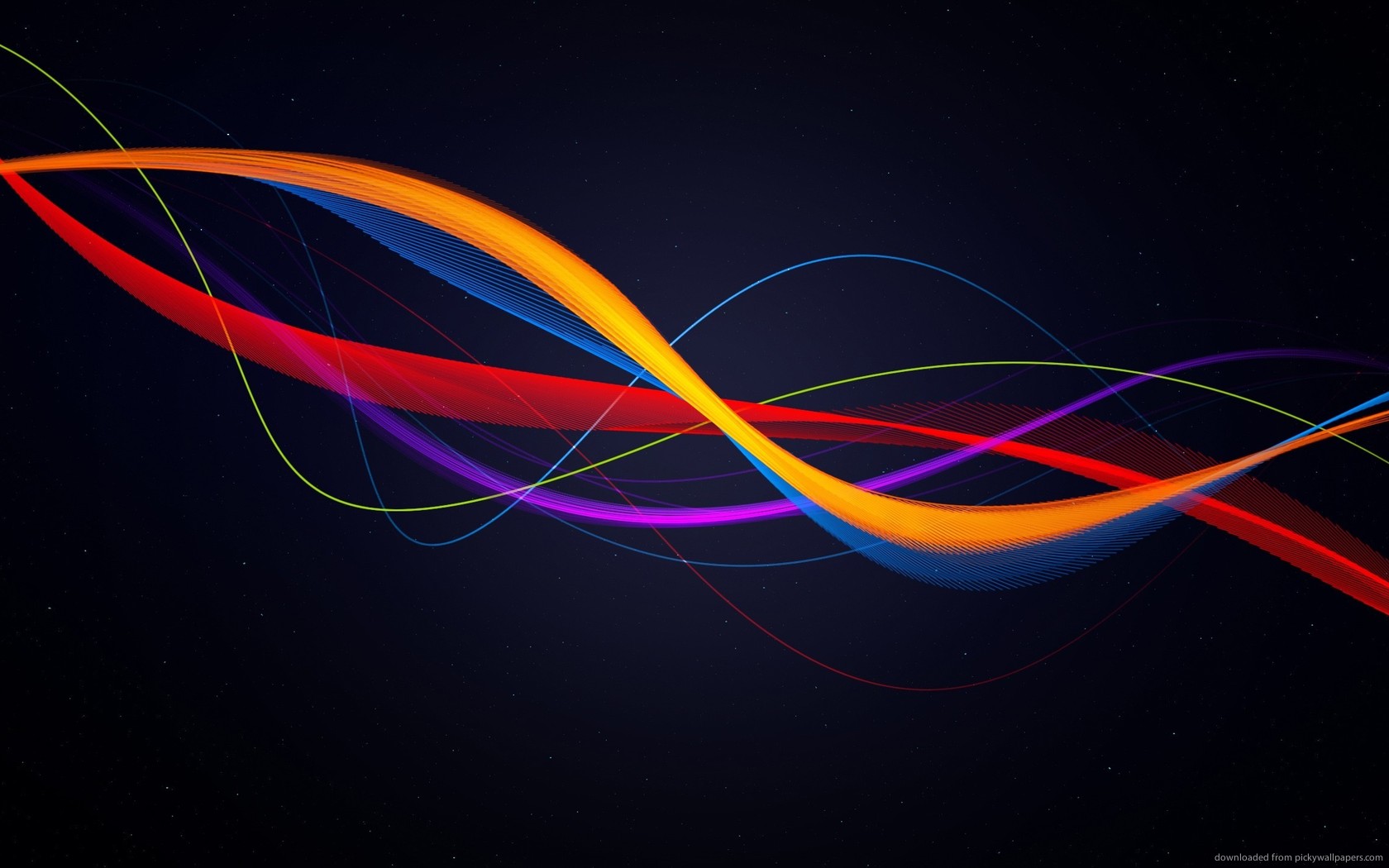 Download 1680x1050 Red Yellow Blue Purple Lines Wallpaper