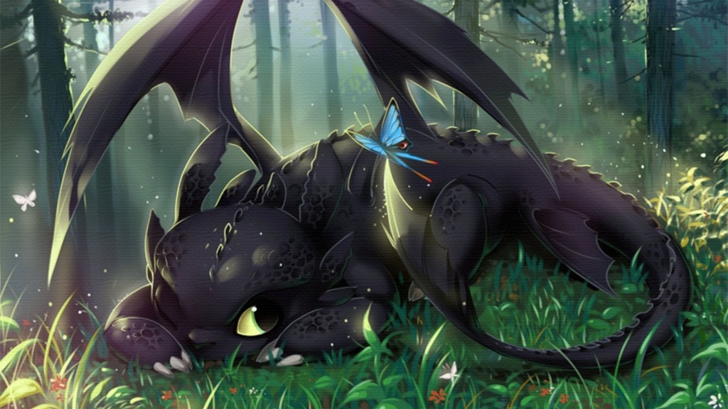 How-To-Train-Your-Dragon-2-Toothless-Cute-Art-Wallpaper - How to ...