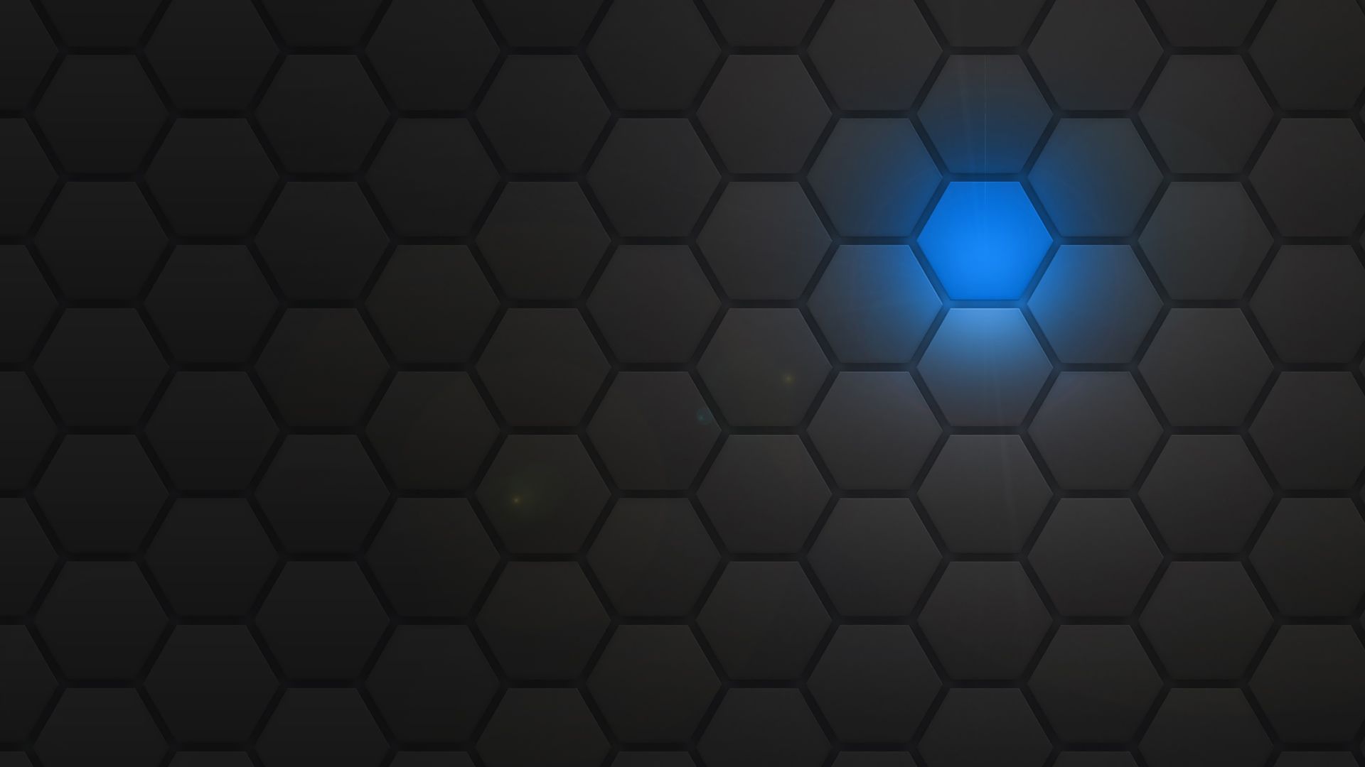 Blue light behind the honeycomb pattern Wallpaper 29001