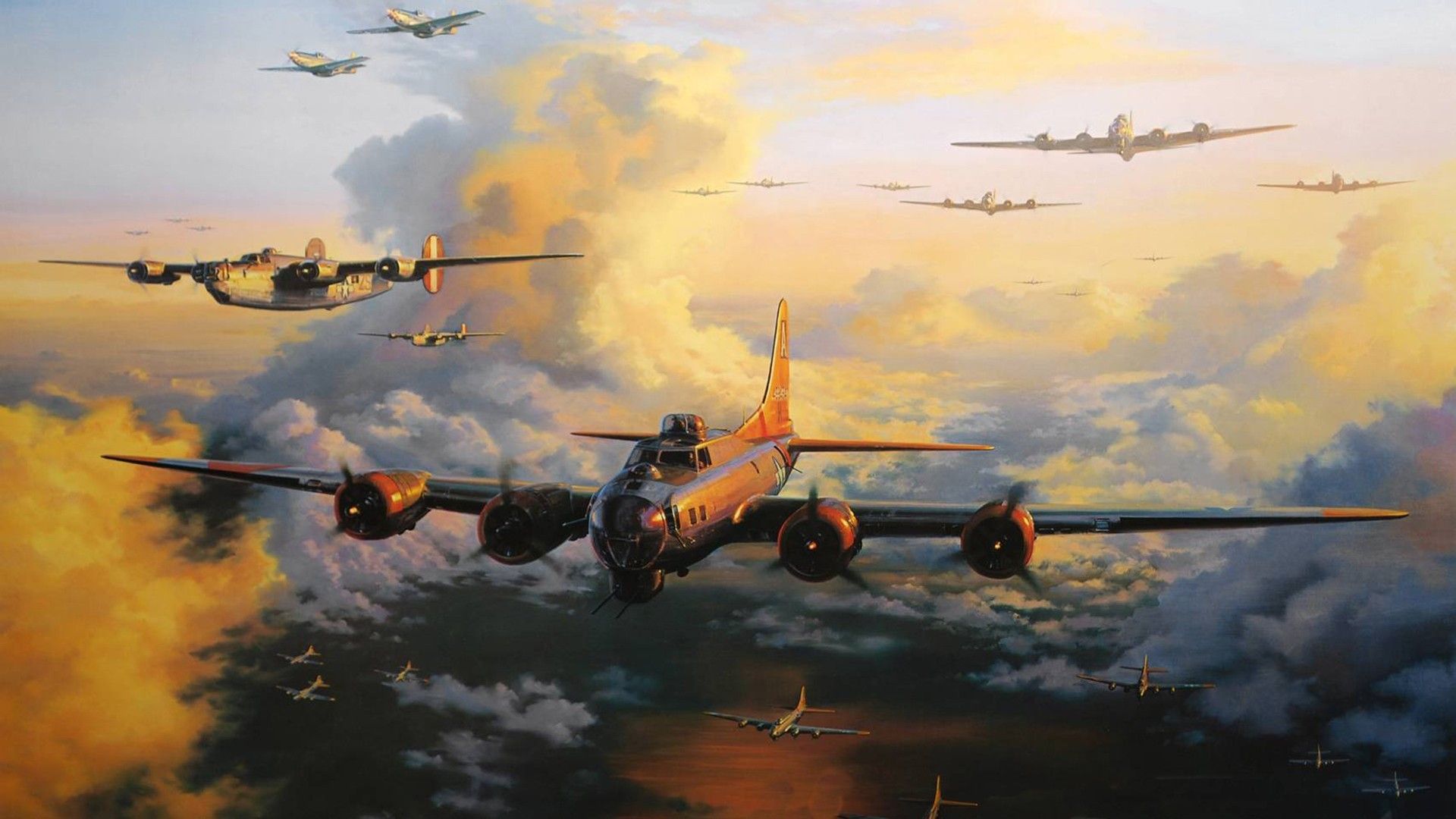 Aircraft military bomber world war ii wallpaper | AllWallpaper.in ...