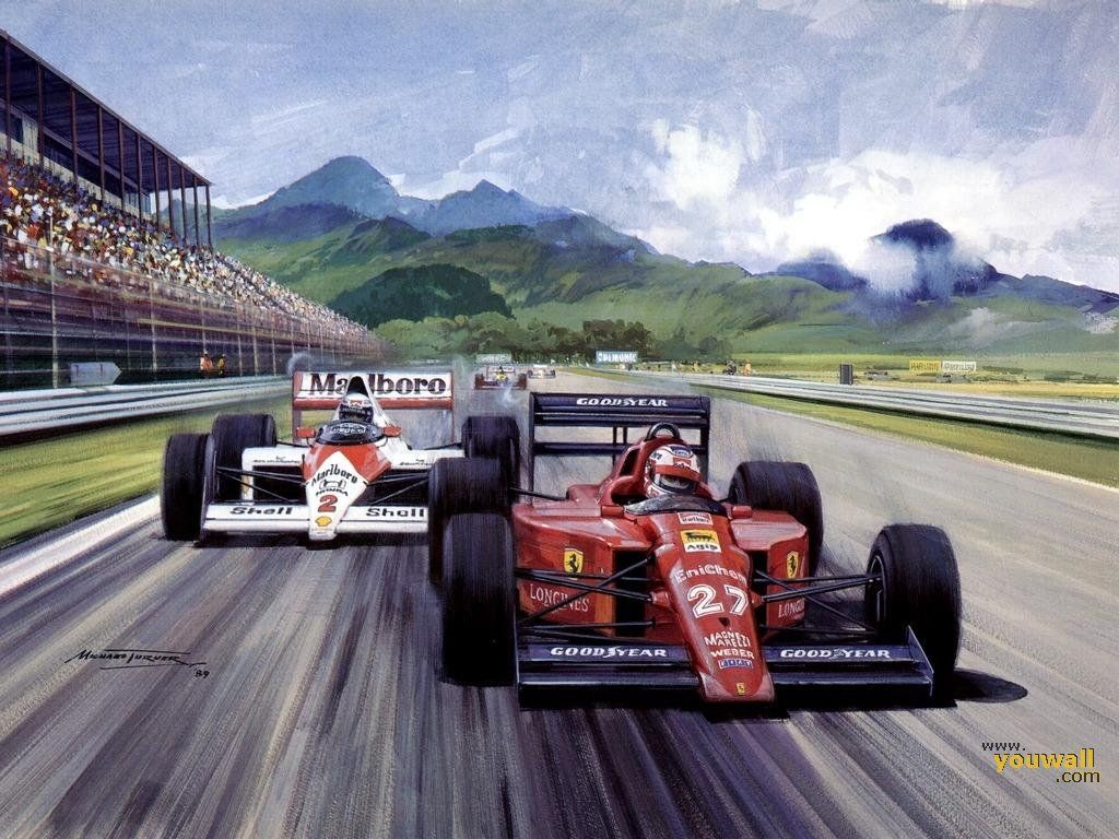 YouWall - Senna and Prost Wallpaper - wallpaper,wallpapers,free ...
