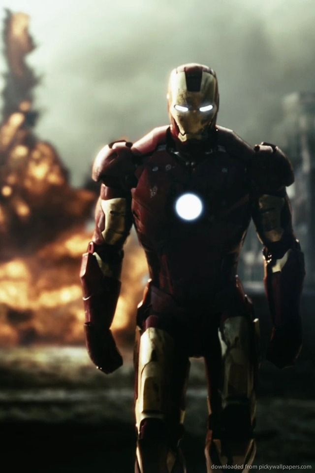 Download Iron Man Destruction Wallpaper For iPhone 4