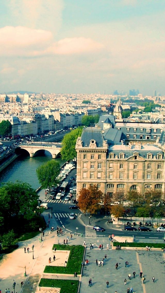 Paris from NotreDame iPhone 5 Wallpaper | ID: 24478