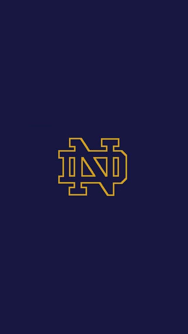 Notre Dame Logo iPhone 5 Wallpaper (640x1136)