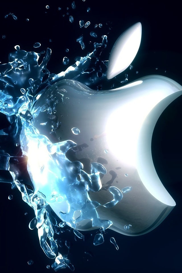 apple #backgrounds silver apple | Apple Logo iPhone Screen ...