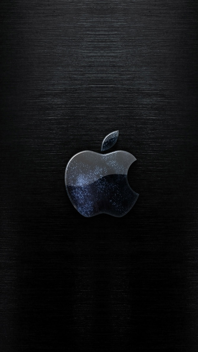 Iphone Backgrounds HD Apple Logo Blue Dark
