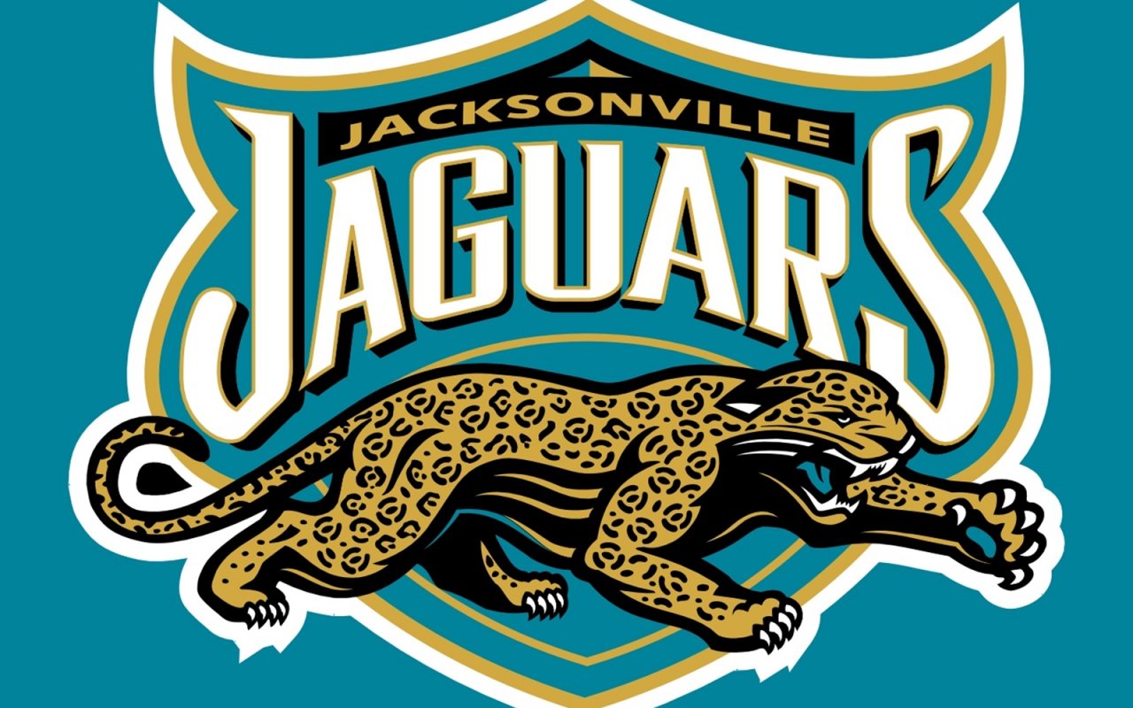 wallpaper: Jacksonville Jaguars, team logo, pattern, American ...