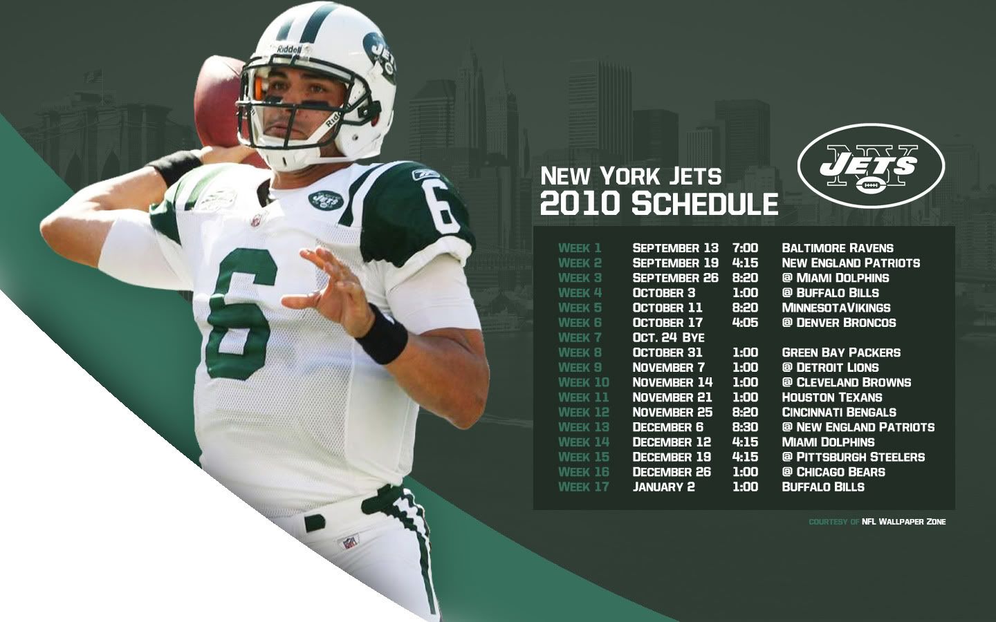 NFL Wallpaper Zone: New York Jets 2010 Schedule Wallpaper - Mark ...