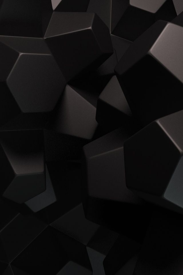 640x960 Abstract Black Shapes Iphone 4 wallpaper