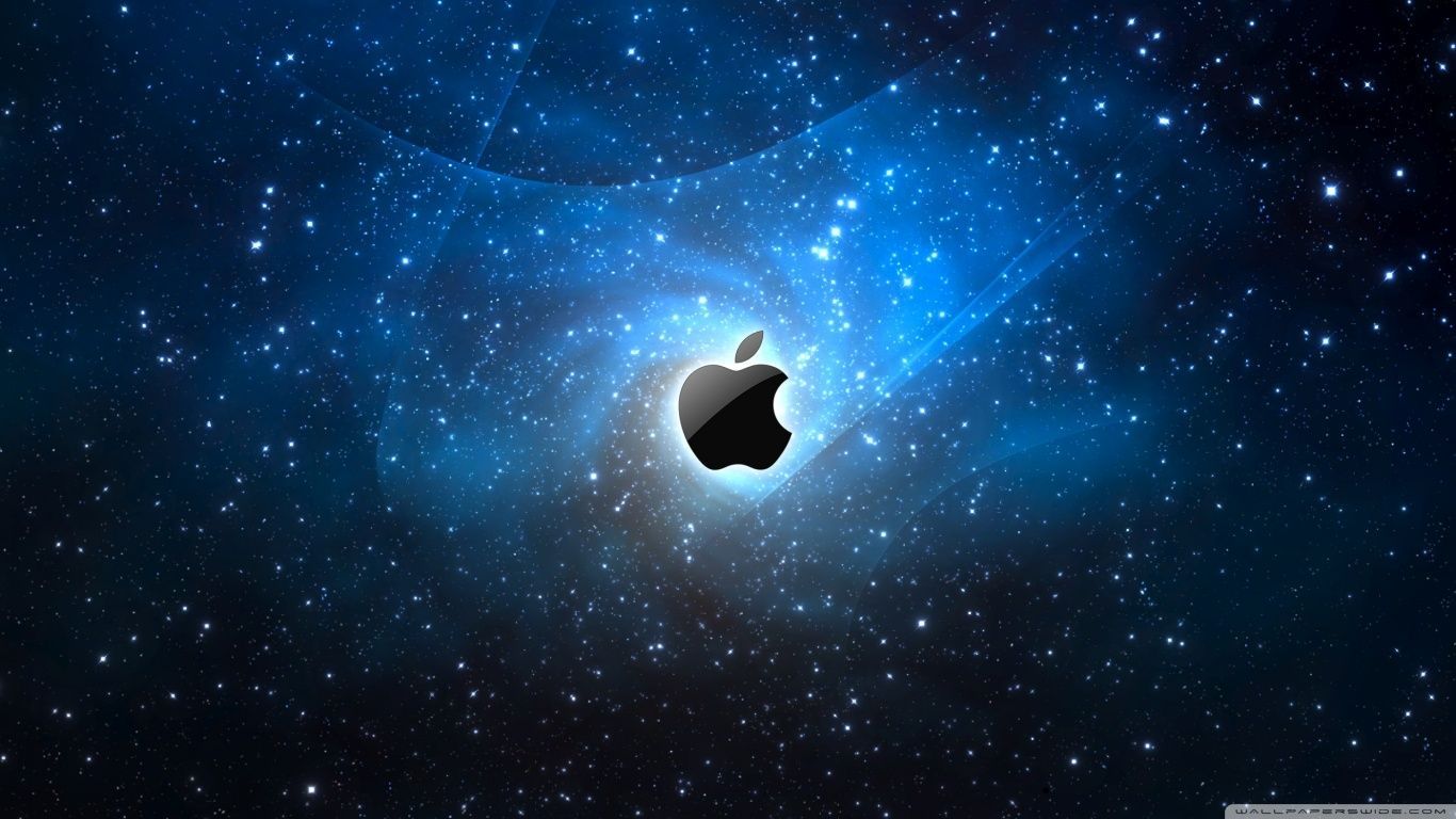 Apple Galaxy Blue HD desktop wallpaper Widescreen High resolution