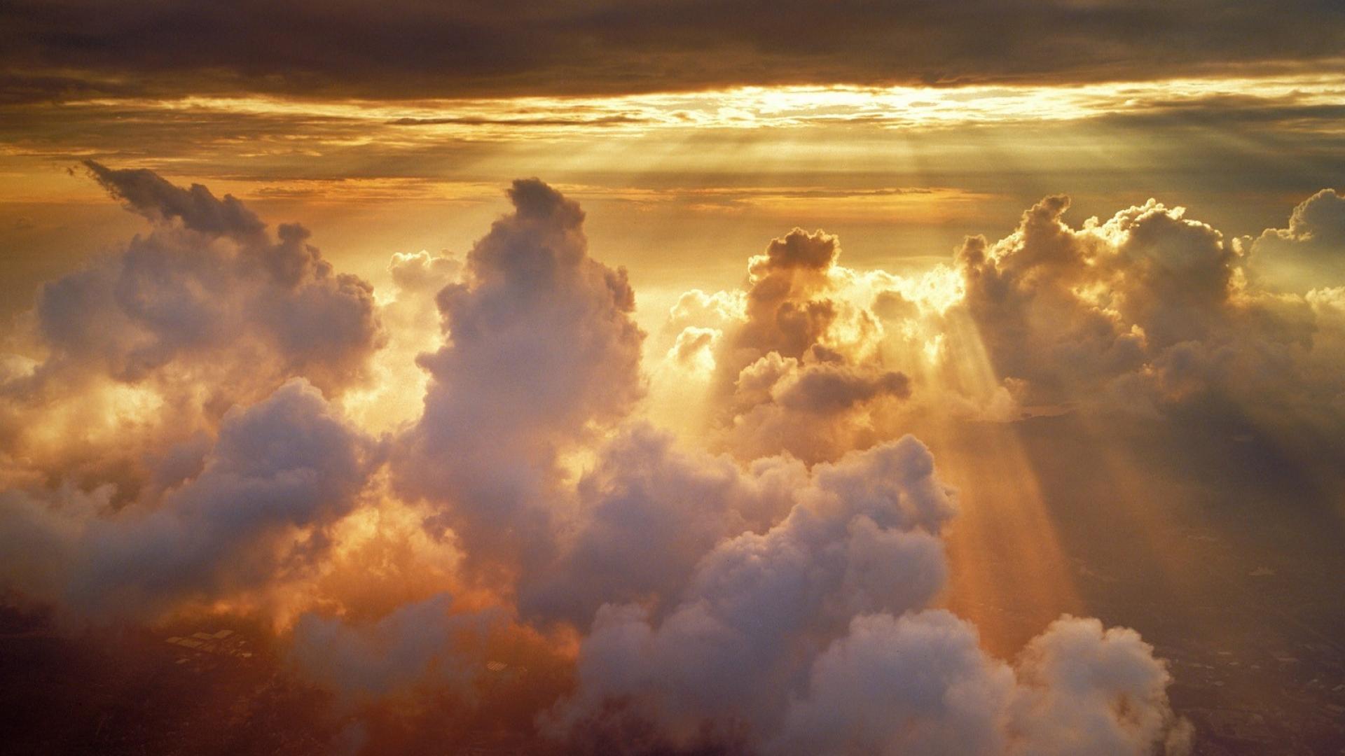 Clouds sun heavenly wallpaper | (2220)
